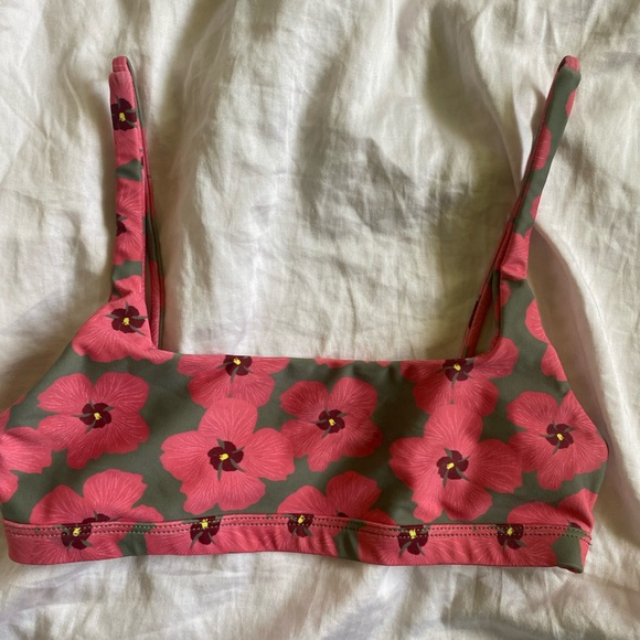 Benoa Swim Other - Floral Pink and Green Women's Bralette